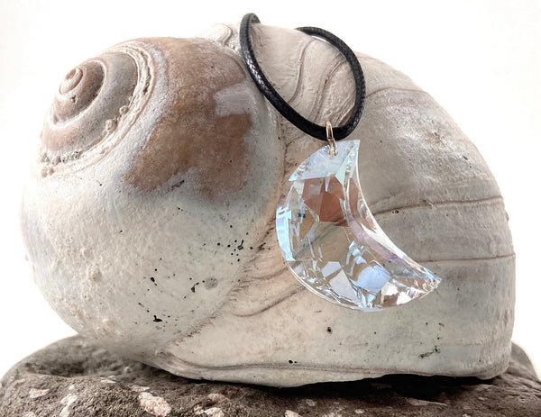 Swarovski Crystal Moon Pendant with Earrings (Set)
